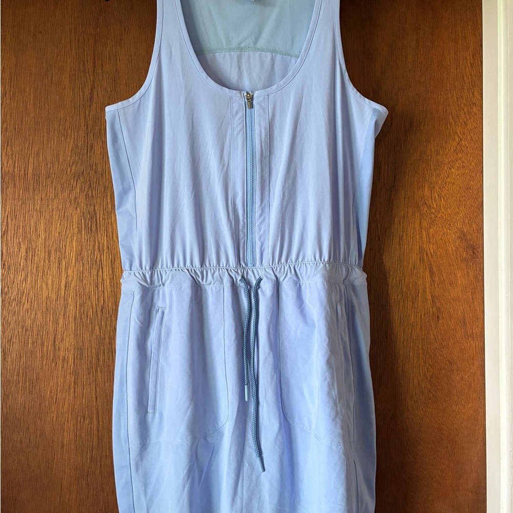Athleta Expedition Sleeveless Periwinkle Blue Skort Dress - Size 12 - Picture 4 of 8